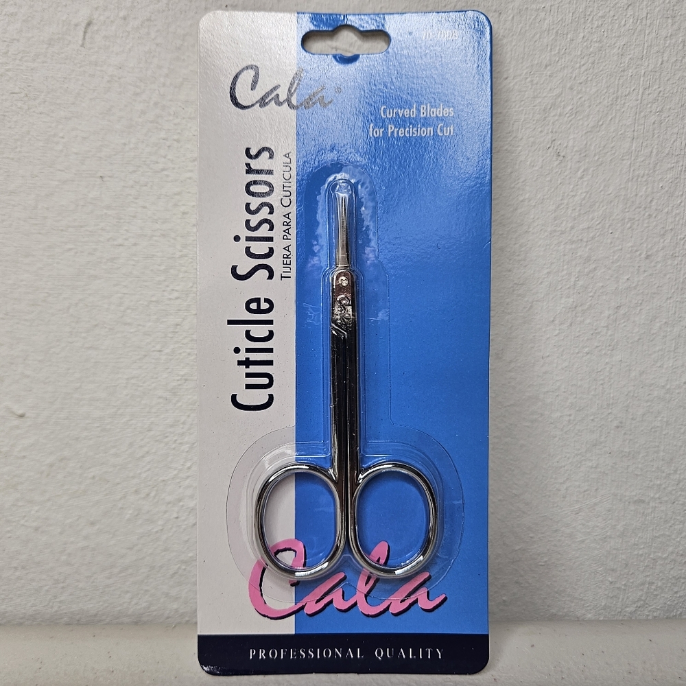 Cala Cuticle Scissors Curved Blades Precision Cut Professional Quality
